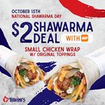 National Shawarma Day: $2 Shawarma Deal with Skip The Dishes at Tahini's