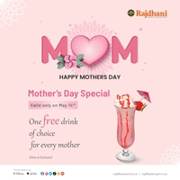 Mother's Day Special at Rajdhani Sweets & Restaurant