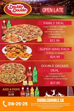 Latest Deals and Promotions at Double Double Pizza & Chicken - Kingston Road