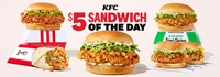 $5 Sandwich of the Day at KFC
