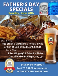 Father's Day Specials at The Old Newcastle House Taps & Grill