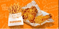 Get 2 pieces of bone-in chicken and regular fries for $5.99 at Popeyes