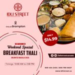 Weekend Special: Breakfast Thali at Idli Street Brampton