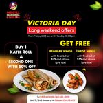 Victoria Day Long weekend offers at Mehfill shawarma & Kathi Roll, Oshawa