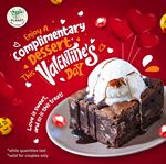 Complimentary Valentine's Day special Dessert at Veggie Planet 