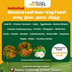  Banana leaf Non-Veg Feast at Dosa Boyz Scarborough