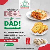 Father's day deal at Buon Giorno Italian Bakery