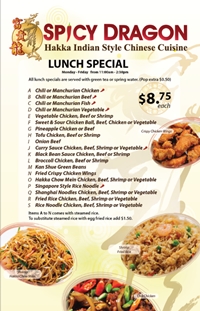 Lunch Specials at Spicy Dragon