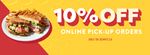 10% off online pick up orders at Denny's