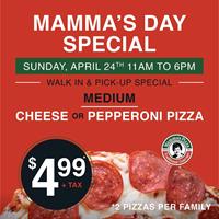 Mamma's Day Special at Mamma's Pizza