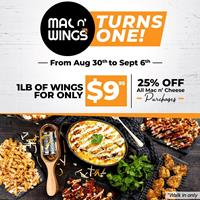 Enjoy Special deals at Mac N' Wings 