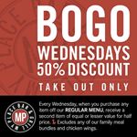 Buy One Get One 50% Off at My Place Bar & Grill
