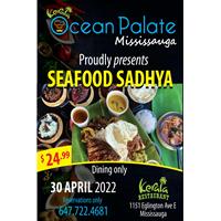 Seafood Sadhya at Ocean Palate 