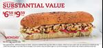 Mr. Sub Canada 2024 Deal of The Day Menu