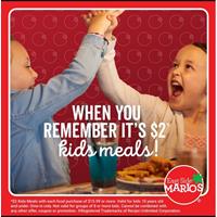 Get a kids meal for $2 at East Side Mario's 