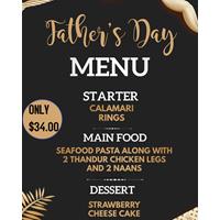 Father’s Day Menu at The Thandur