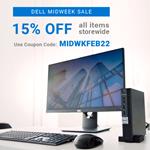 Save 15% on all systems & accessories storewide at Dell Refurbished