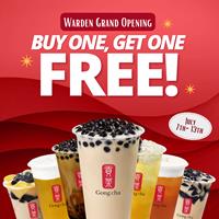  GRAND OPENING special on select drinks at Gong Cha Warden location