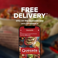 Free Delivery Only on Quesada App