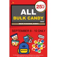 Receive 25% OFF All Bulk Candy when you shop at any Bulk Barn location!