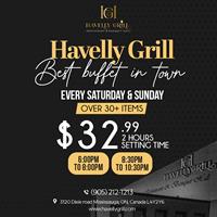 The buffet at Havelly Grill 
