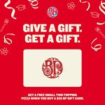 Boston Pizza gives you a free small pizza with two toppings