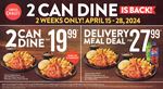 2 Can Dine Deal is Back at Swiss Chalet