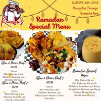 Ramadan Special Menu at Rambo's Kitchen