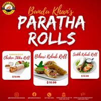 Enjoy Paratha Rolls for $10.99 at Bundu Khan