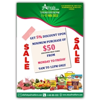 Get 5% discount at Atiyas Fresh Farm
