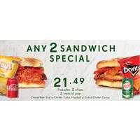 Any 2 Sandwich Special for $21.49 at Pizza Nova