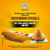 Buy 1 Dosa and get another one free at Bawarchi - Mississauga