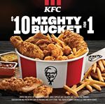 $10 Mighty Bucket for one at KFC Canada