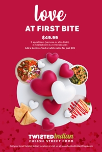 Prix-Fixe menu for 2 for only $49.99 for this Valentine's Day
