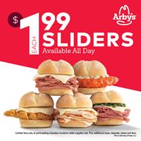 $1.99 Sliders at Arby's