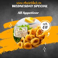 Wednesday Special at Chasers Bar & Grill