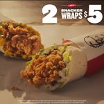 2 FOR $5 Wraps at KFC Canada