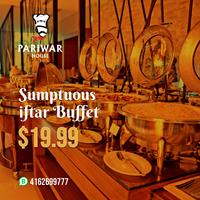 Iftar buffet at Pariwar House 