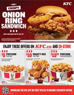 KFC Alberta Exclusive Coupons, Flyers, and Deals 2024